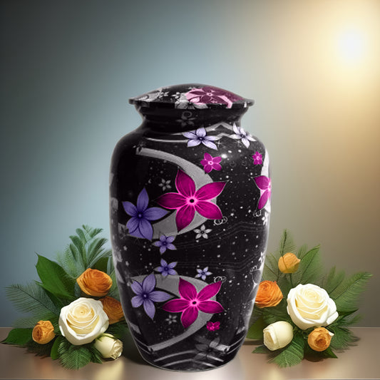 Orchidea Adult Ashes Urn-Adult Urn for Ashes-Cremation Urns- The cremation urns for ashes and keepsakes for ashes come in a variety of styles to suit most tastes, decor and different volumes of funeral ashes.
