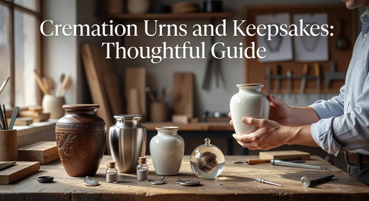 Professional header image for educational tutorial: Cremation Urns and Keepsakes: Thoughtful Guide