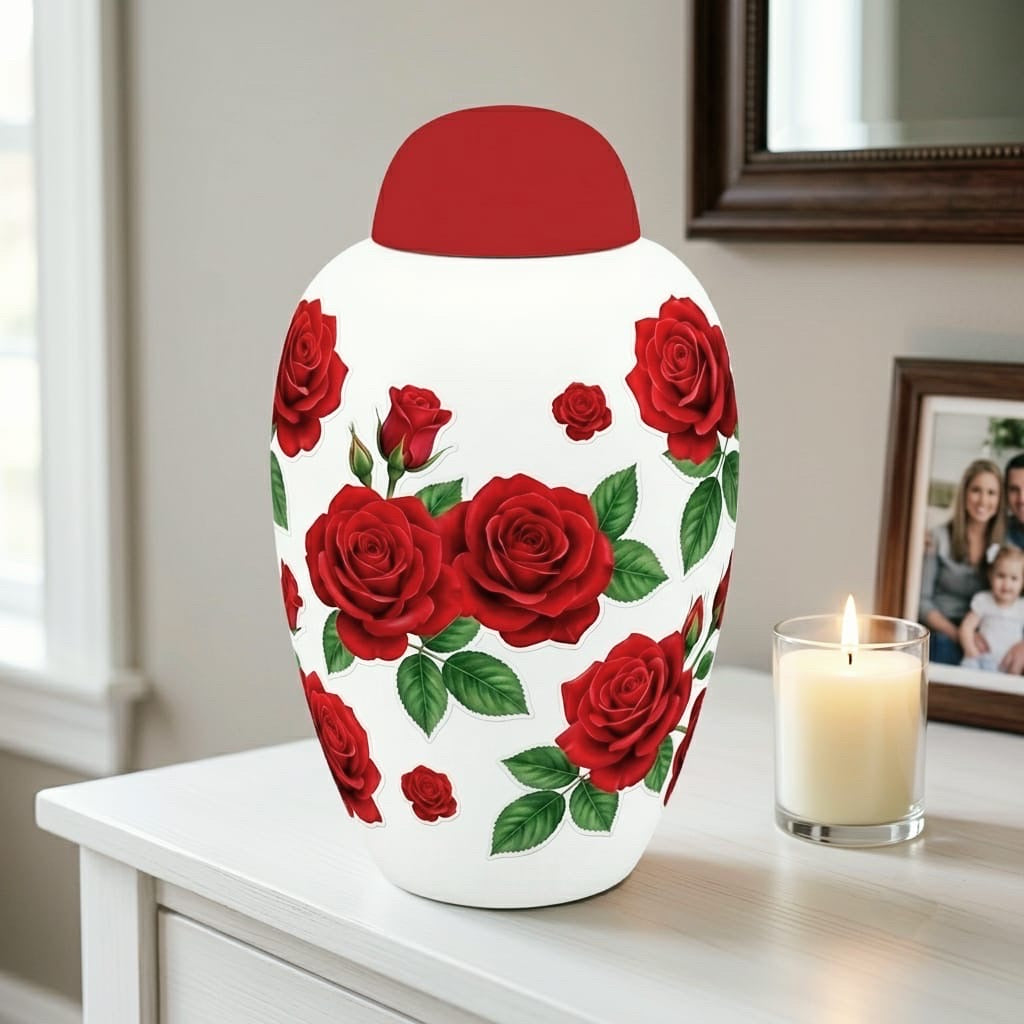 Rosamore Adult Ashes Urn-Adult Urn for Ashes-Cremation Urns- The cremation urns for ashes and keepsakes for ashes come in a variety of styles to suit most tastes, decor and different volumes of funeral ashes.