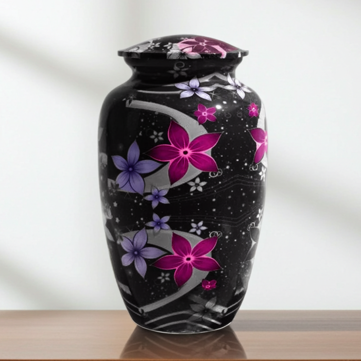 Orchidea Adult Ashes Urn-Adult Urn for Ashes-Cremation Urns- The cremation urns for ashes and keepsakes for ashes come in a variety of styles to suit most tastes, decor and different volumes of funeral ashes.
