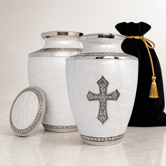 Viata Adult Ashes Urn-Adult Urn for Ashes-Cremation Urns- The cremation urns for ashes and keepsakes for ashes come in a variety of styles to suit most tastes, decor and different volumes of funeral ashes.