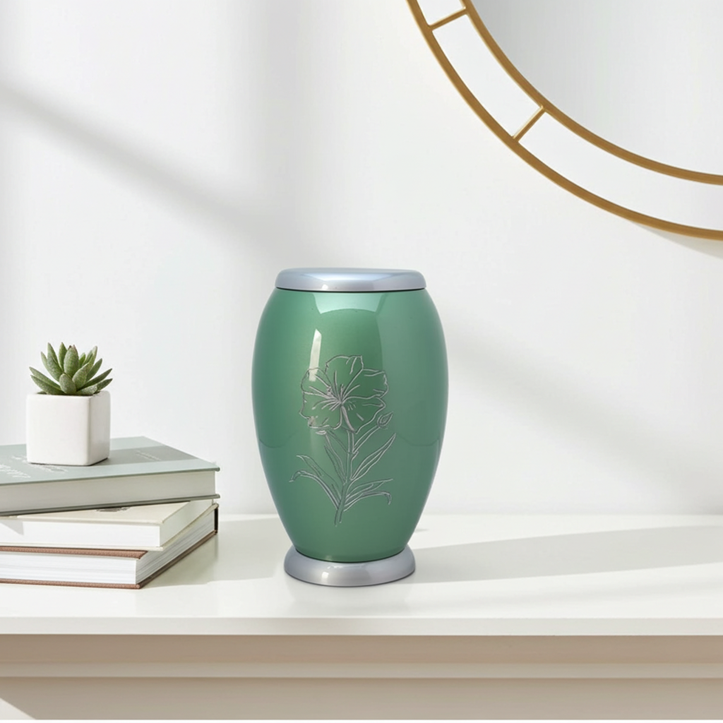 Floréna Adult Cremation Urn-Adult Urn for Ashes-Cremation Urns- The cremation urns for ashes and keepsakes for ashes come in a variety of styles to suit most tastes, decor and different volumes of funeral ashes.